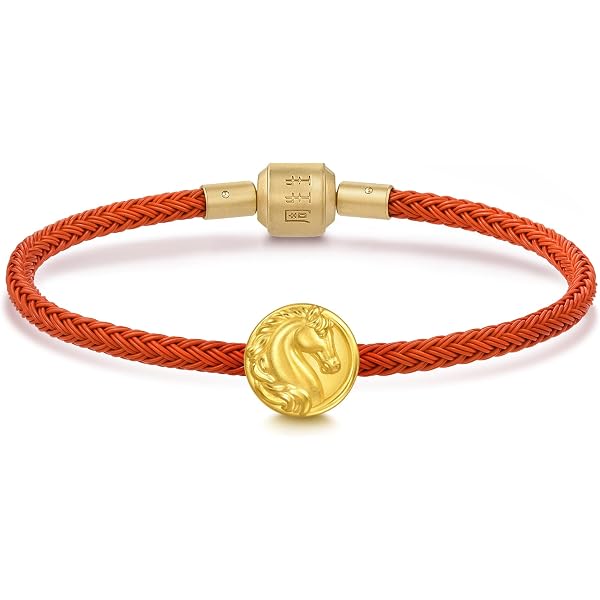 Amazon.com: CHOW SANG SANG 999 Gold Charme Horse Charm Bracelet